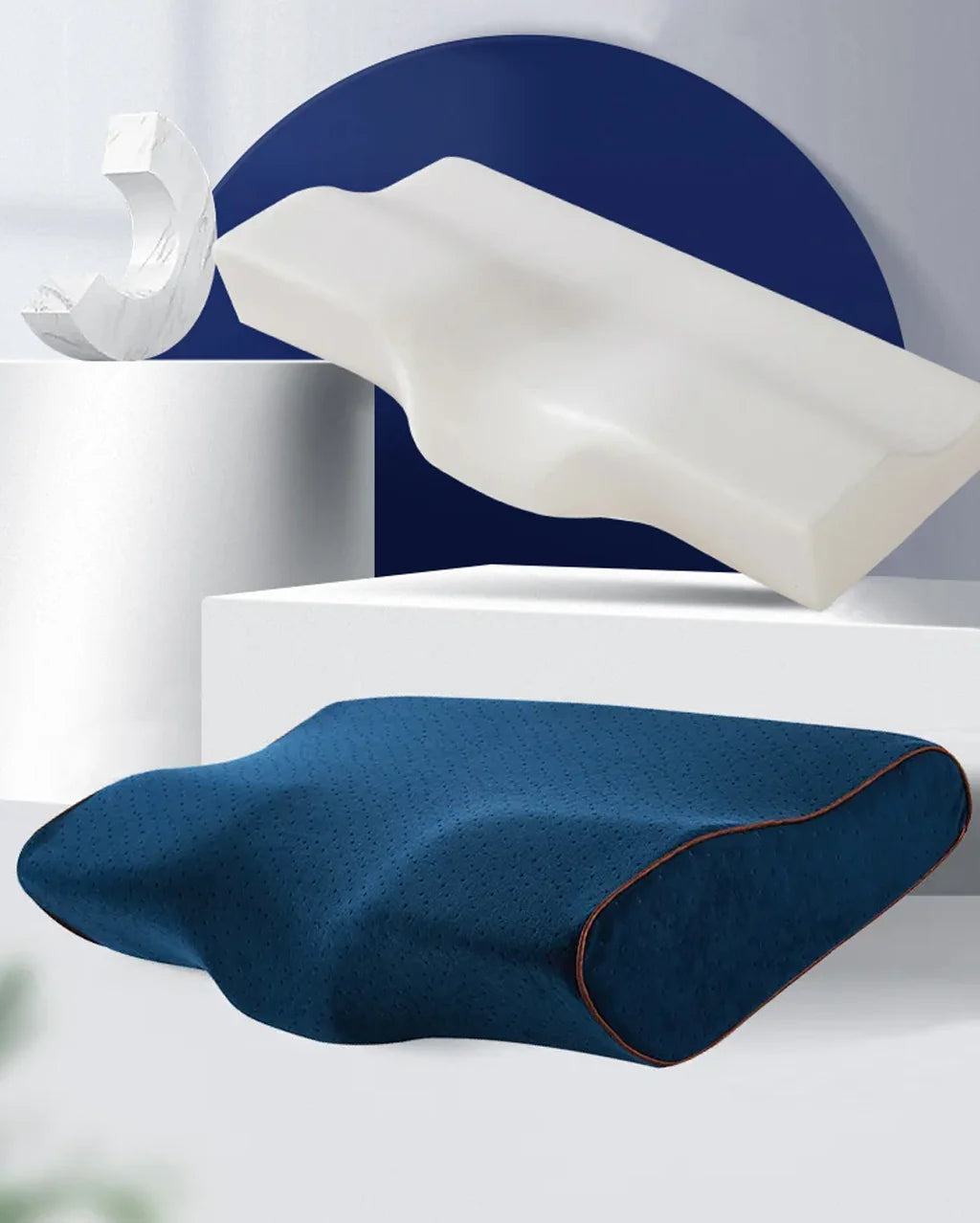 Royaleva Hybrid Pillow - Neck Support for Back & Side Sleepers