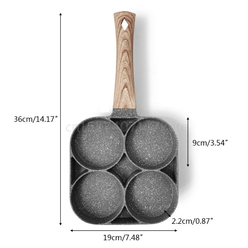 Royallure Non-Stick 4-Egg Breakfast Frying Pan