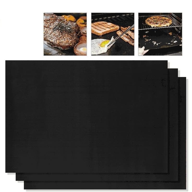 RoyaleGlow Non-Stick BBQ Grill Mat - Reusable, Heat Resistant, Easy Clean for Perfect Grilling