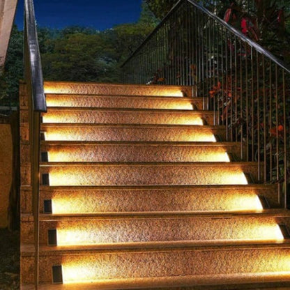 Royelux Solar Powered Stair Lights - Waterproof, Warm White LED