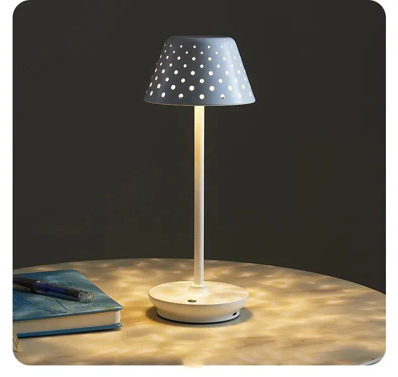 Royaleva Modern Light Luxury Cordless LED Table Lamp – USB Rechargeable, Touch Dimmable