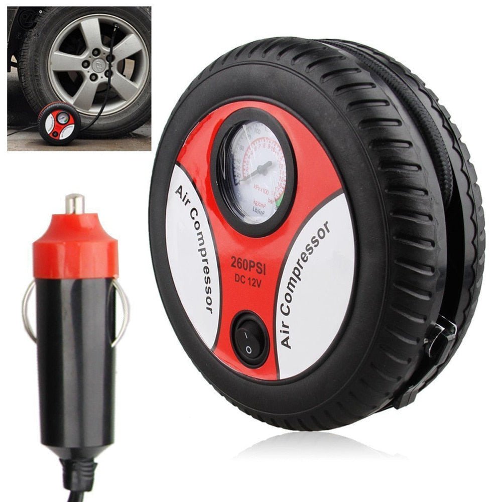 Royallure Compact Multi-Purpose Air Compressor for Tires, Bikes, and Sports Equipment