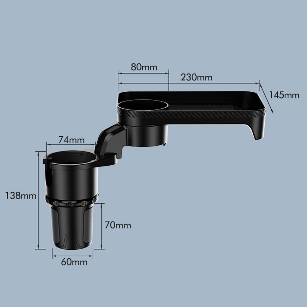 Royallure Adjustable Portable Meal Tray with Cup Holder for Car