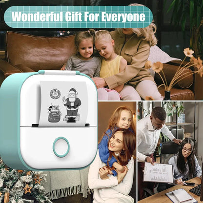 Royallure Mini Instant Printer for DIY Projects - Pocket-Sized Photo & Note Printer with App Support