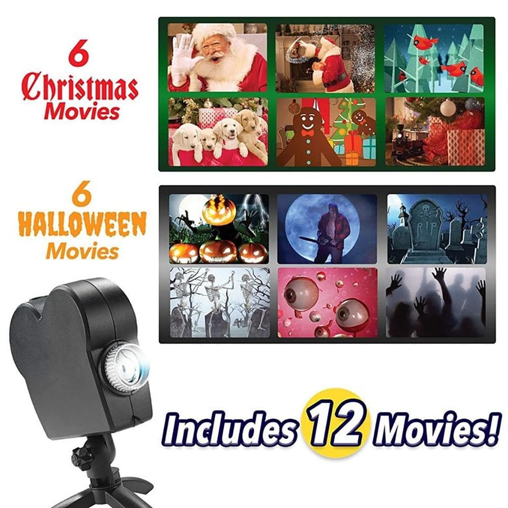 Royallure Halloween Laser Projection Decorator with Scary Scenes and Sound Effects