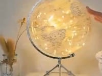 Royaleva LED Rotating World Globe Lamp – Illuminated Earth Décor Piece