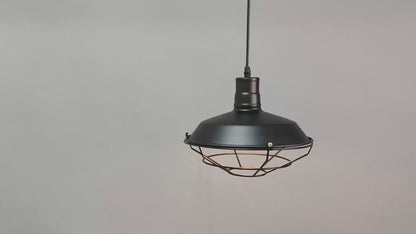 Royelux Industrial Retro Iron Pendant Light - Vintage Hanging Lamp for Dining & Cafes