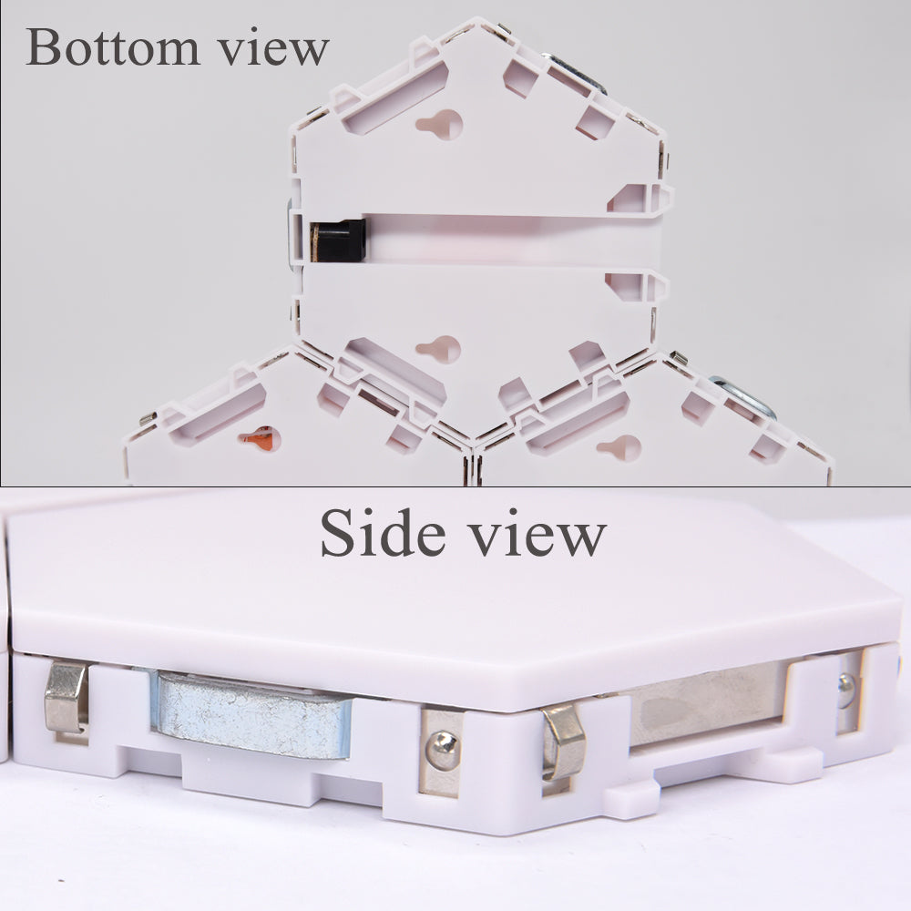 Royaleva Honeycomb Modular LED Wall Lamp - Touch-Sensitive, Customizable Light Panels - 3 Lights