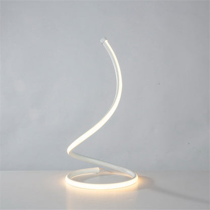 Royaleva Spiral LED Table Lamp - Modern Design with Built-in LED for Home Decor - Gold