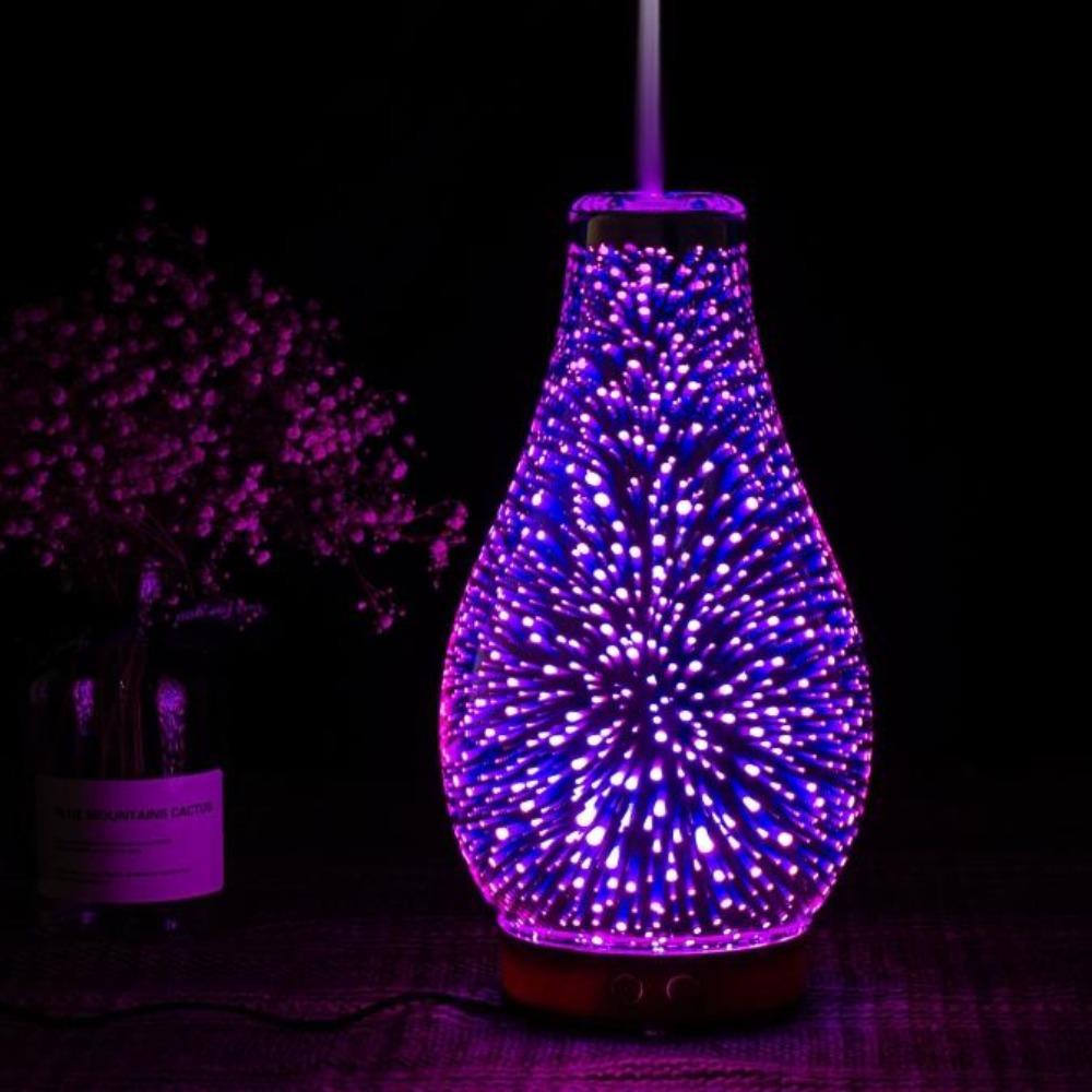 RoyaleGlow Hypnotic Galaxy Humidifier Aromatherapy Lamp - Mesmerizing Space Ambiance