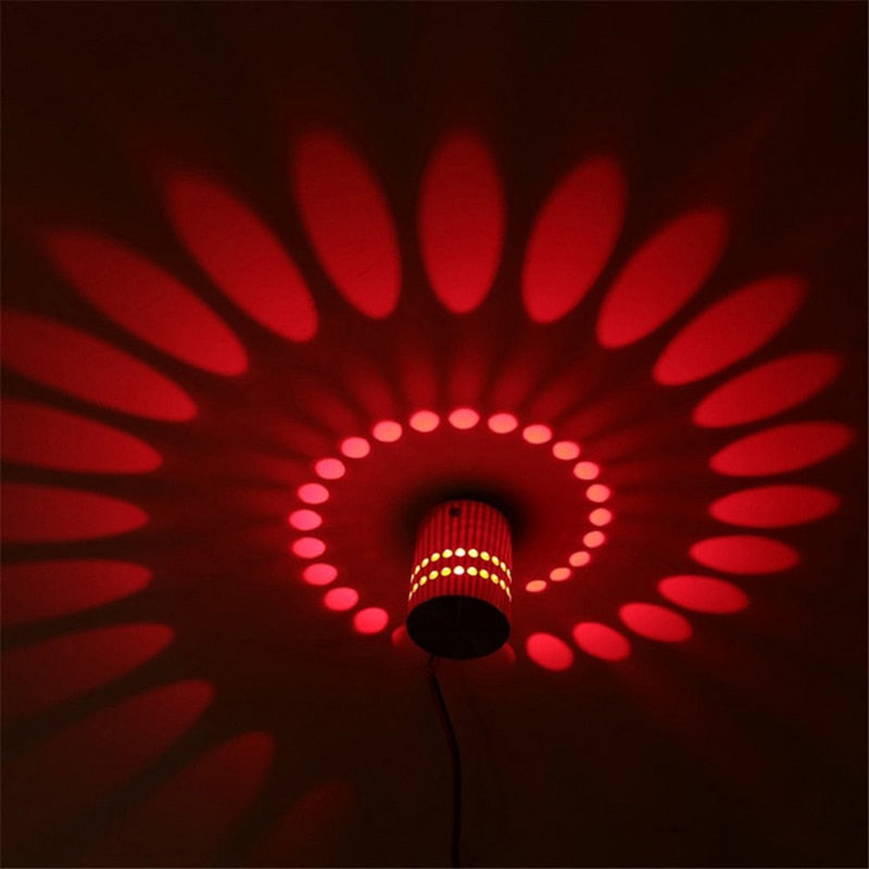 Luxora Spiral Light – Modern LED Wall & Ceiling Light with 7 Color Options