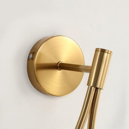 Royaleva Nordic Glass Globe Wall Sconce - Brass-Plated, Modern Elegance for Any Space - Default Title