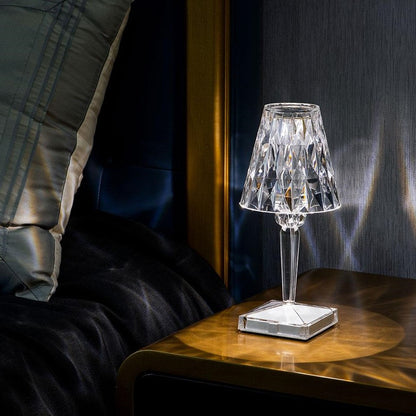 RoyaleGlow Sparkling Crystal Lamp - Rechargeable & Dimmable