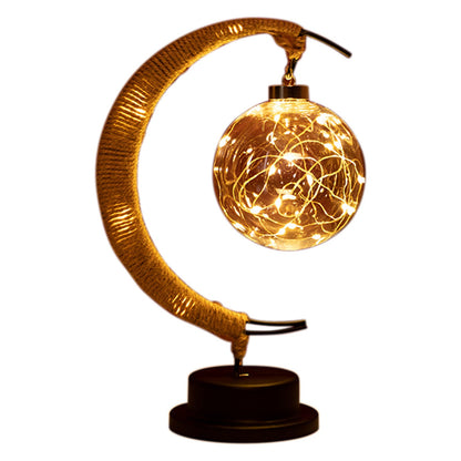 Royallure Enchanted Moon Wishing Lamp - USB & Battery, Magical Home Decor