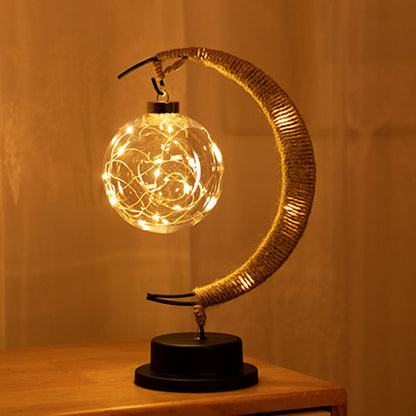 Royallure Enchanted Moon Wishing Lamp - USB & Battery, Magical Home Decor