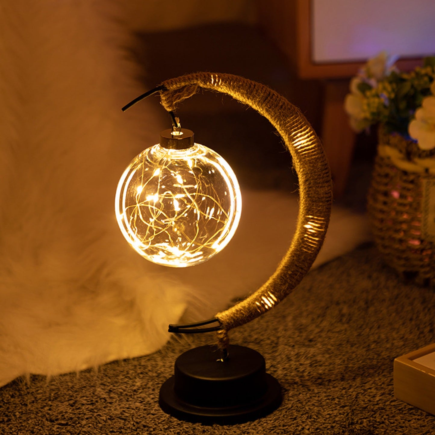 Royallure Enchanted Moon Wishing Lamp - USB & Battery, Magical Home Decor