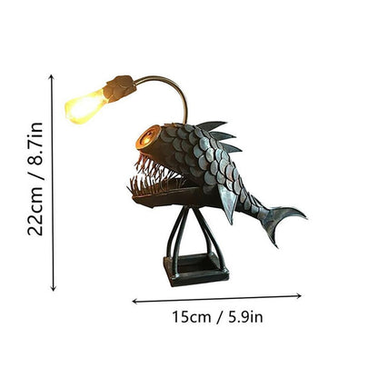 Royallure Angler Fish Lamp Night Light - USB Powered - 15x11x7cm