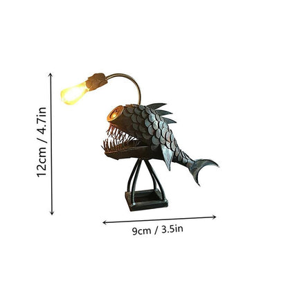 Royallure Angler Fish Lamp Night Light - USB Powered - 15x11x7cm