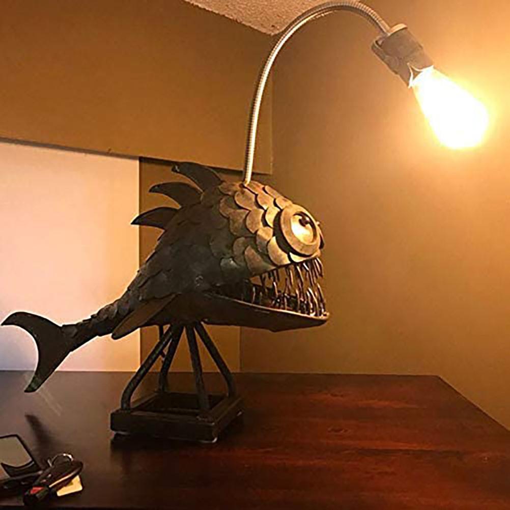 Royallure Angler Fish Lamp Night Light - USB Powered - 15x11x7cm