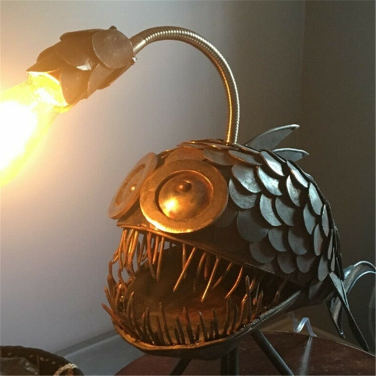 Royallure Angler Fish Lamp Night Light - USB Powered - 30x15x20cm