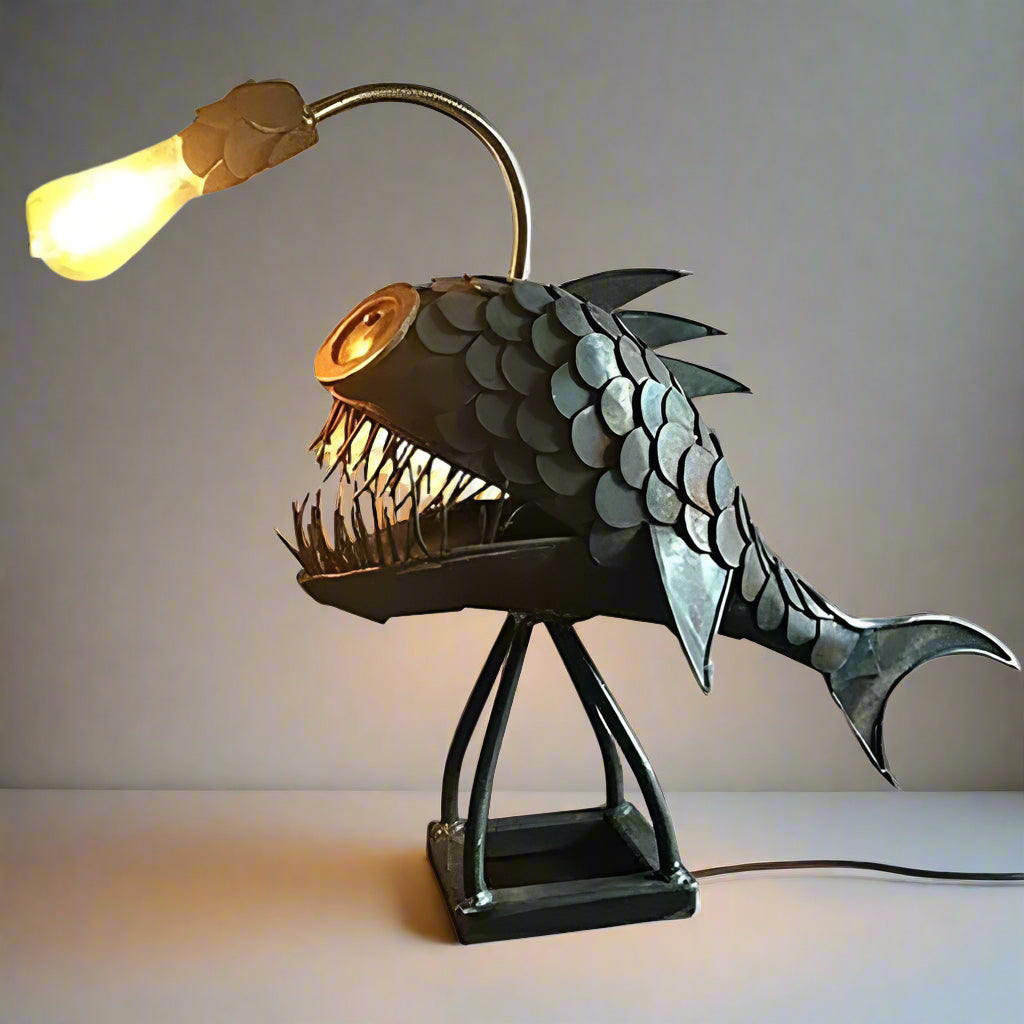 Royallure Angler Fish Lamp Night Light - USB Powered - 15x11x7cm