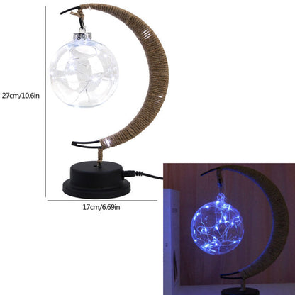 Royallure Enchanted Moon Wishing Lamp - USB & Battery, Magical Home Decor