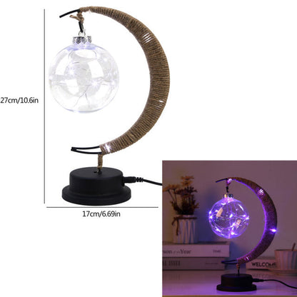 Royallure Enchanted Moon Wishing Lamp - USB & Battery, Magical Home Decor