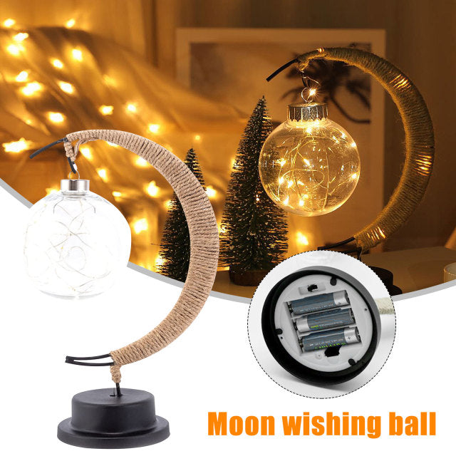 Royallure Enchanted Moon Wishing Lamp - USB & Battery, Magical Home Decor