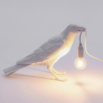 RoyaleGlow Nordic Crow Bird Lamp - Unique Wall Light