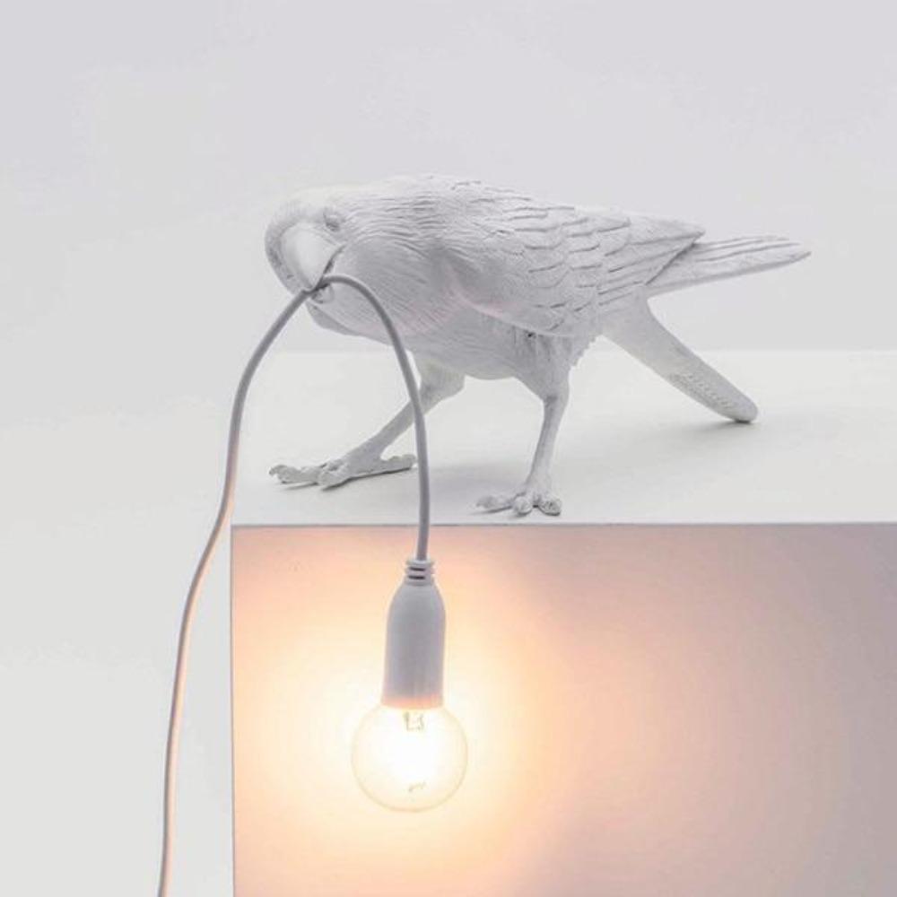 RoyaleGlow Nordic Crow Bird Lamp - Unique Wall Light