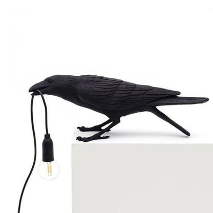 RoyaleGlow Nordic Crow Bird Lamp - Unique Wall Light