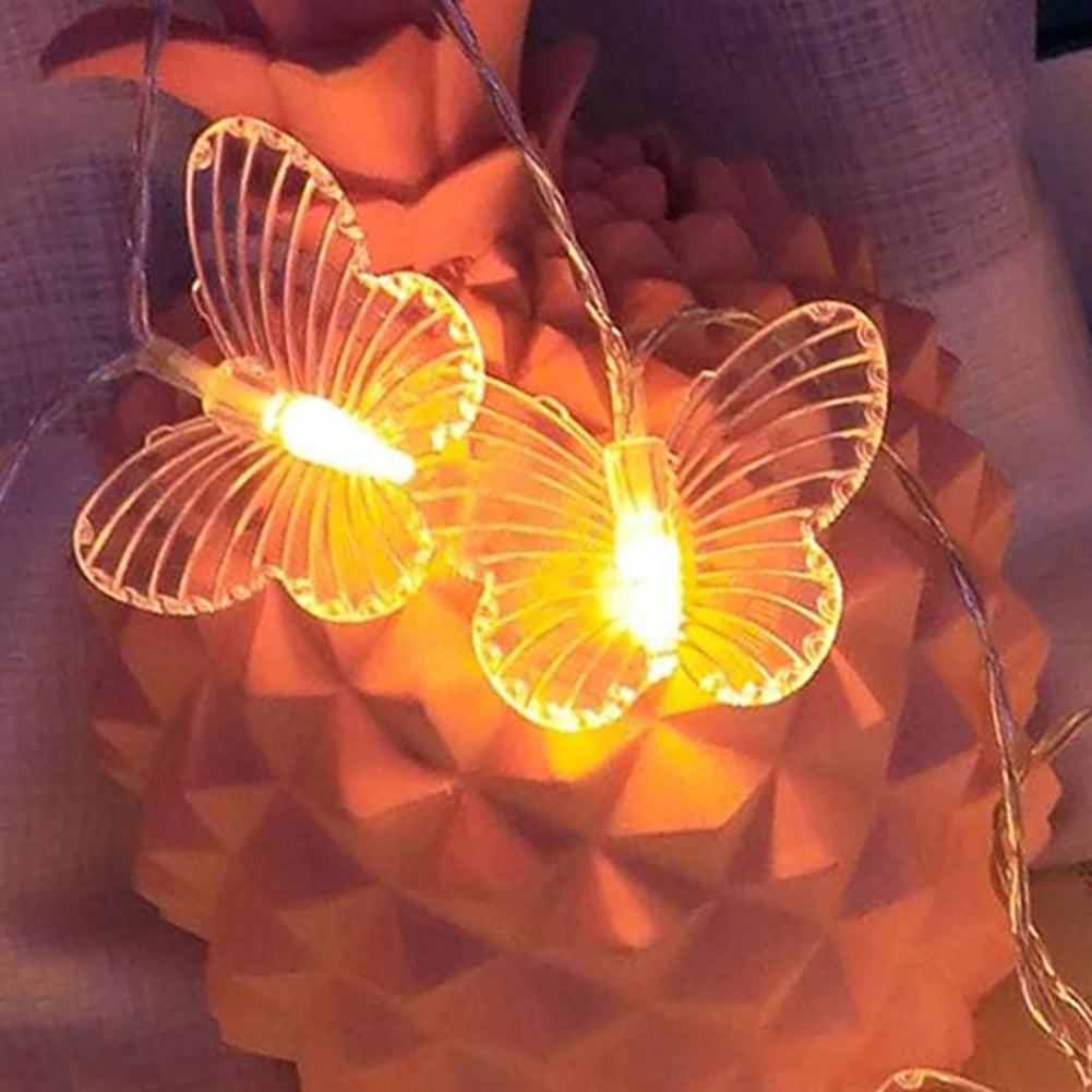 Royaleva LED Butterfly String Lights - USB Powered with Remote & 8 Modes - Multicolor