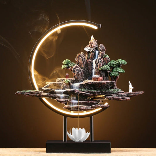 Royallure LED Waterfall Down Flow Incense Burner Lamp Ring - 16 Stunning Styles