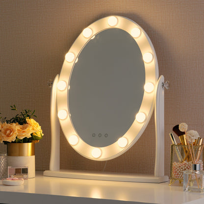 RoyaleGlow Dimmable LED Makeup Mirror Lights with 3-Color Adjustment