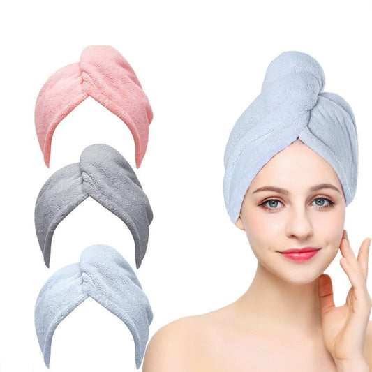 Royallure Ultra-Absorbent Quick-Dry Coral Velvet Hair Towel