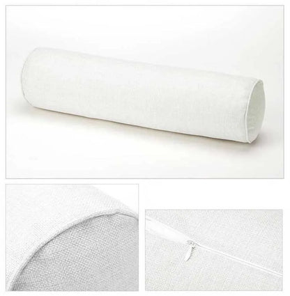 Rayvia Cylinder Bolster Pillow - Versatile Support for Bed & Sofa - Gray / 10x40cm