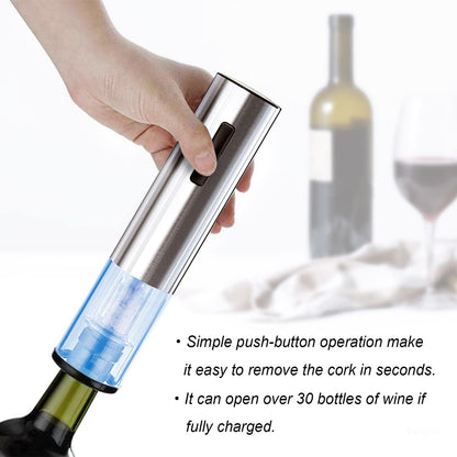 Royallure Electric Wine Opener Set - Rechargeable Corkscrew with Pouring Gadget & Vacuum Sealer