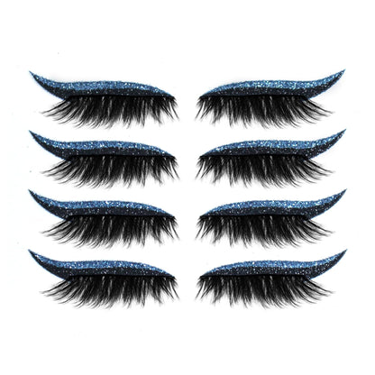 Royallure Waterproof Reusable Eyeliner Stickers & Lashes - Long-lasting Cat Eye Makeup