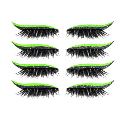 Royallure Waterproof Reusable Eyeliner Stickers & Lashes - Long-lasting Cat Eye Makeup