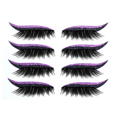 Royallure Waterproof Reusable Eyeliner Stickers & Lashes - Long-lasting Cat Eye Makeup