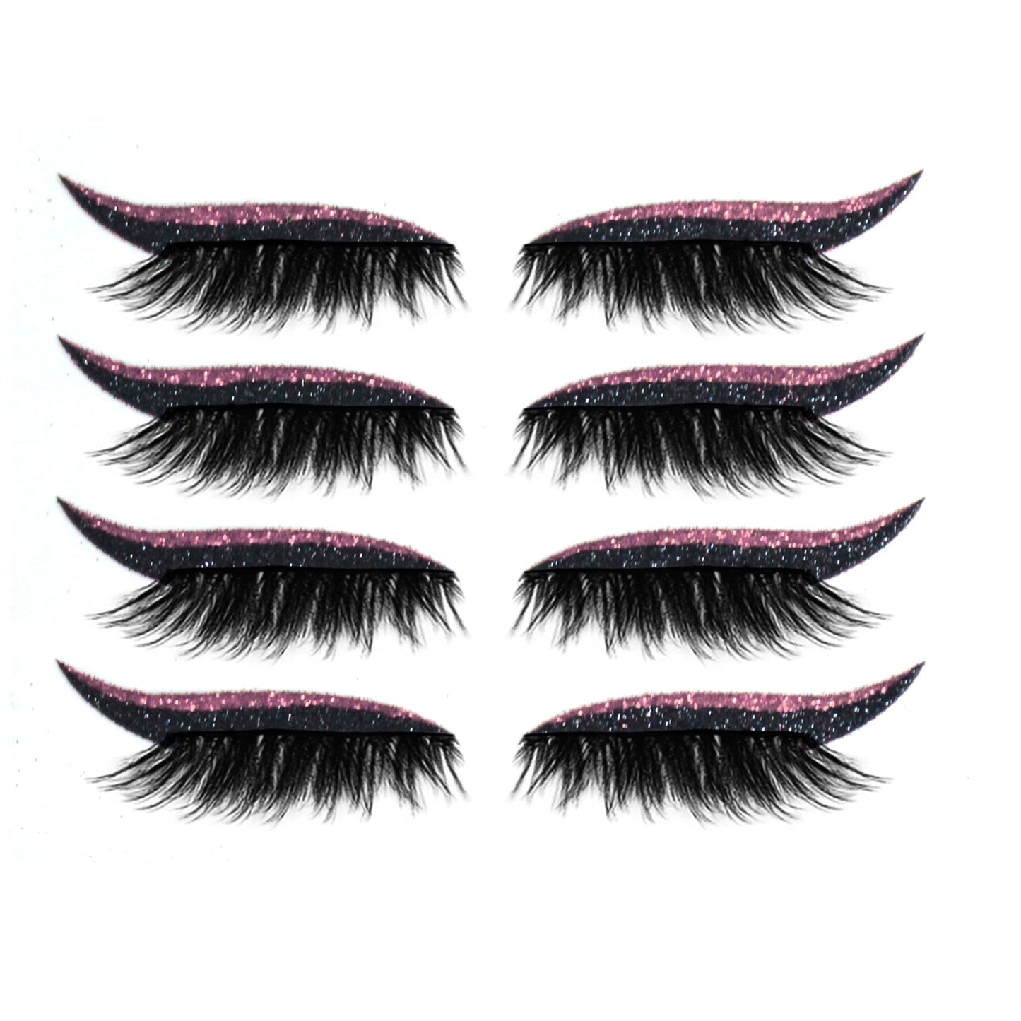 Royallure Waterproof Reusable Eyeliner Stickers & Lashes - Long-lasting Cat Eye Makeup