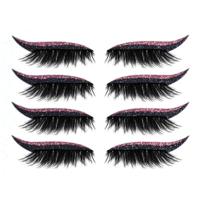 Royallure Waterproof Reusable Eyeliner Stickers & Lashes - Long-lasting Cat Eye Makeup