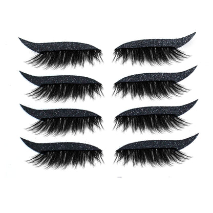 Royallure Waterproof Reusable Eyeliner Stickers & Lashes - Long-lasting Cat Eye Makeup