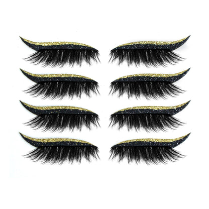 Royallure Waterproof Reusable Eyeliner Stickers & Lashes - Long-lasting Cat Eye Makeup