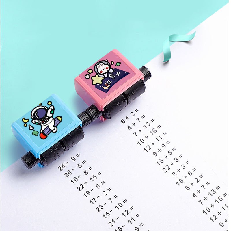 Royallure Adjustable Roller Digital Teaching Stamp for Kids - Improve Homework Accuracy & Speed