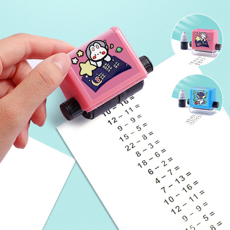 Royallure Adjustable Roller Digital Teaching Stamp for Kids - Improve Homework Accuracy & Speed