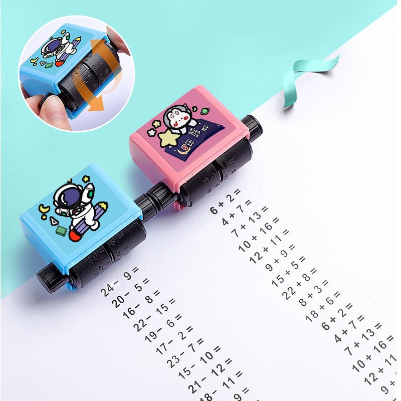 Royallure Adjustable Roller Digital Teaching Stamp for Kids - Improve Homework Accuracy & Speed