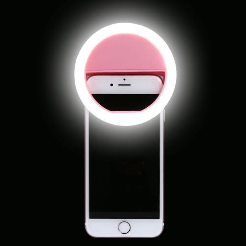 Rayvia Portable Selfie Ring Light – 3-Level Brightness LED Clip-On