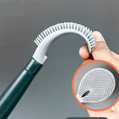 Royallure Ultimate Silicone Toilet Brush with Soap Dispenser - Flexible Cleaning Tool for Spotless Toilets