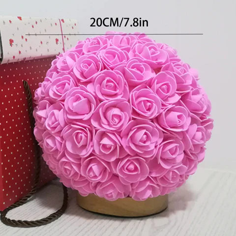 Royallure 3D Rose Sphere Flower Lamp - 9 Stunning Colors